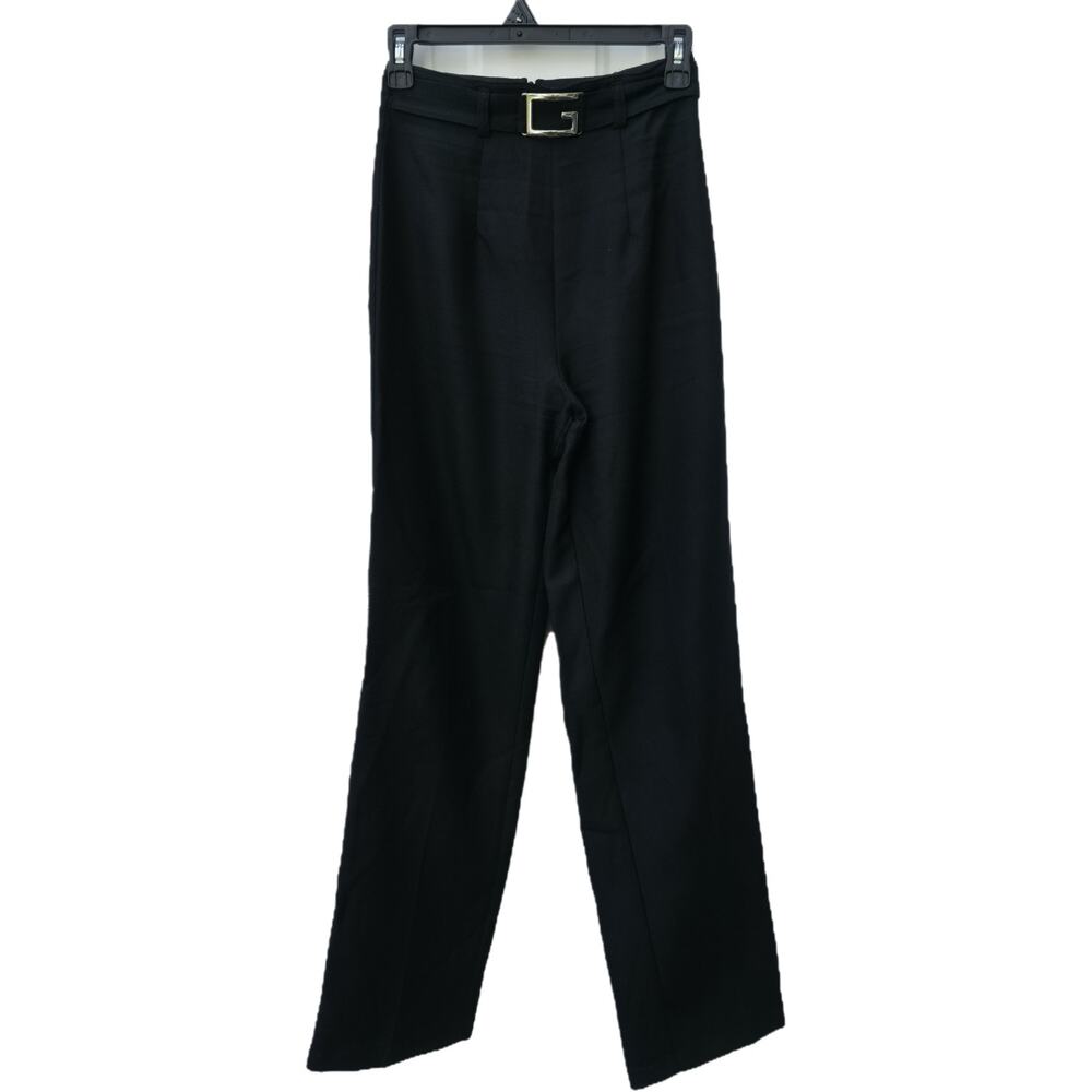 Black Belted G Vintage Pants Mill River Sz 3 High Waisted y2k 90s Womens/Juniors